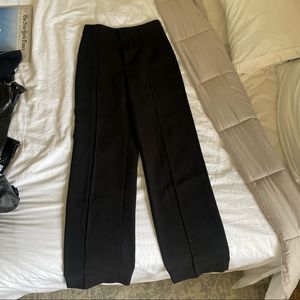 ZARA BLACK PANTS WITH STITCH LINE KN THE MIDDLE